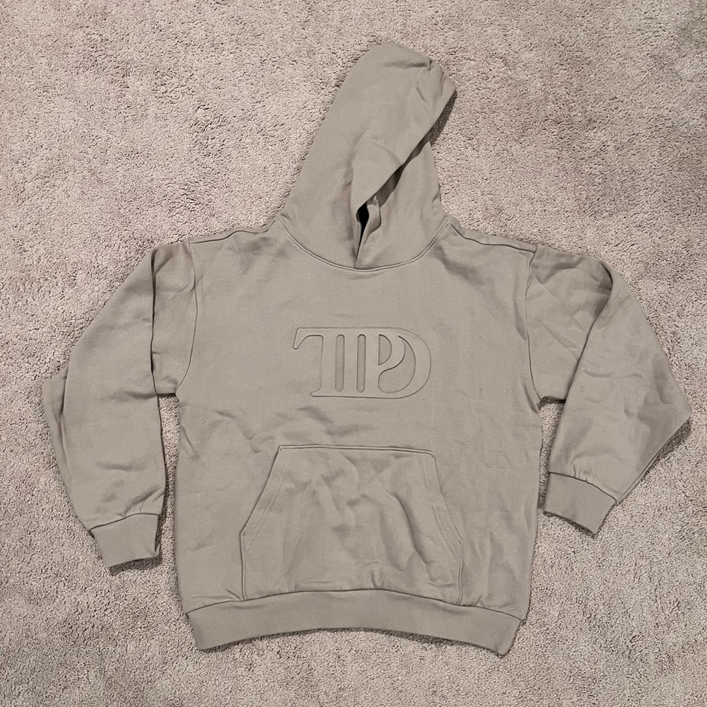 NEW Taylor Swift The Tortured Poets Department Beige Hoodie (LG) IN HAND